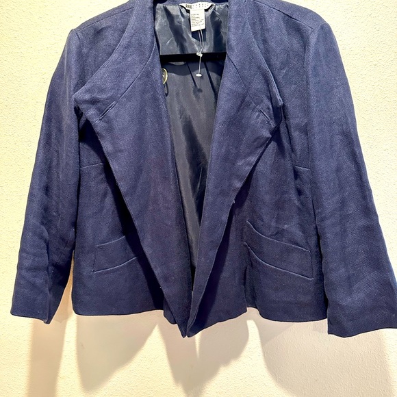 NWOT Carol Little Asymetrical Linen Jacket, XL - Picture 2 of 5